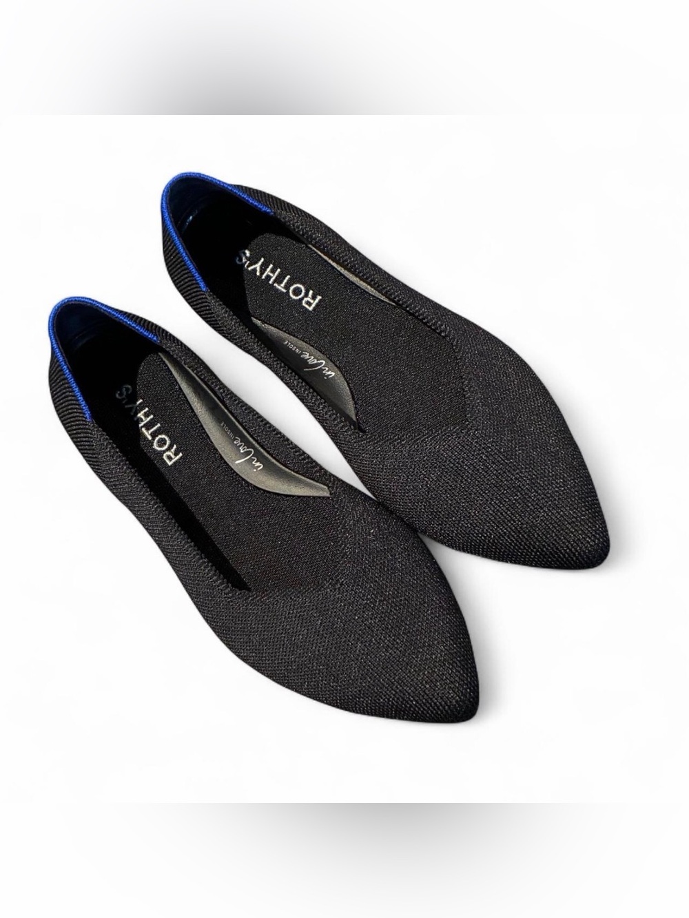 Rothy’s Sz 7 Black The Point II Flat
